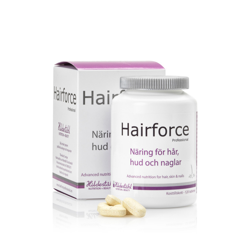 Hairforce Professional kosttillskott ask och burk