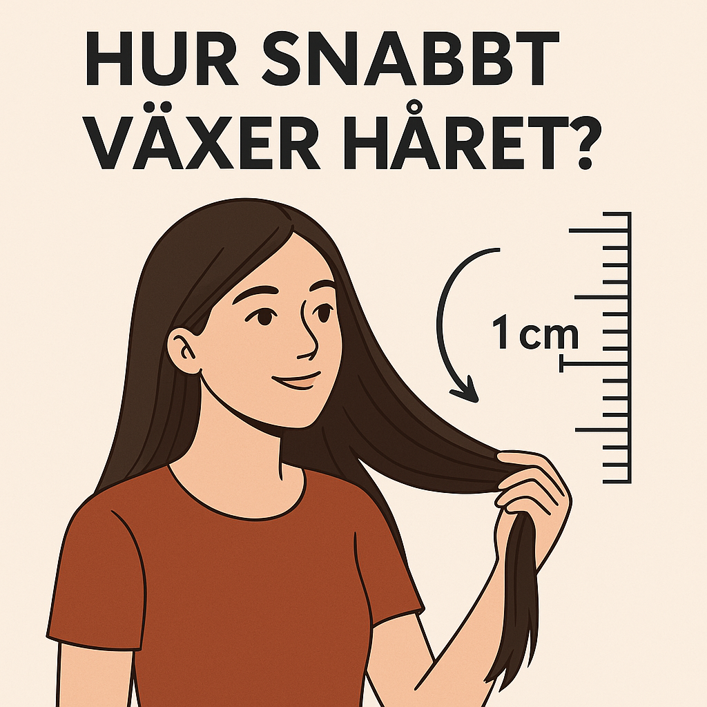 Hur snabbt växer håret på en dag, vecka, månad & år?